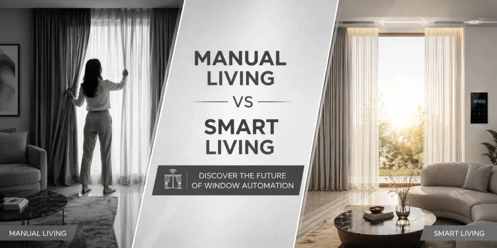 Motorised curtain systems for smart homes